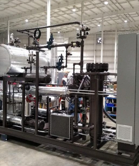 Skid-mounted heating and cooling system fabricated by Cheminsight